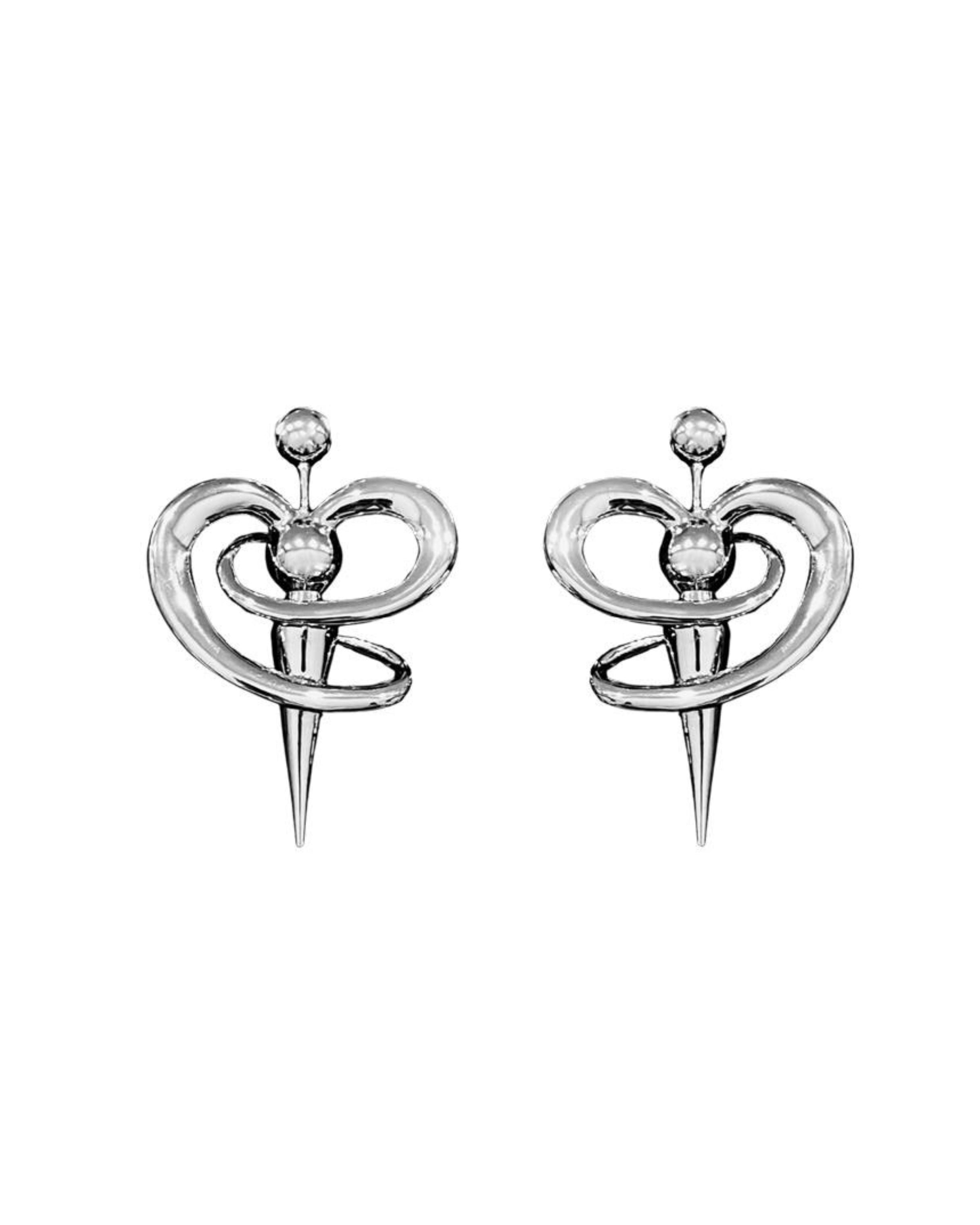 The devil's claws sterling silver earrings